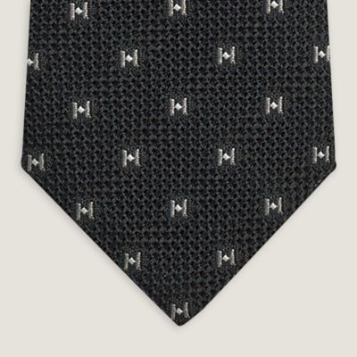 エルメス Hパターン シルクタイ シルクツイルタイ 7 cm 《H・アン・ムーブメント》 | Hermès